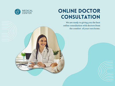 Medical Center | Website Banner branding design graphic design illustration typography ux