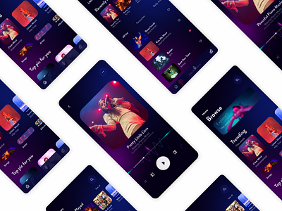 Music App 3d branding design f facebookcover graphic design illustration logo typography ui ux vector