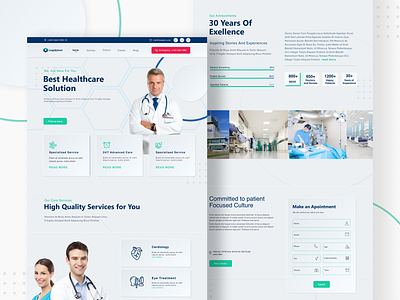 Medical Website app design doctor graphic design hospital ui ux