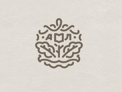 Akhmetova's Monogramm akhmetova emblem logo monogramm