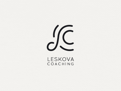 Leskova Coaching coaching logo logotype monogram