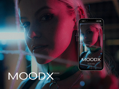 MOODX online store branding design figma typography ui ux web web design