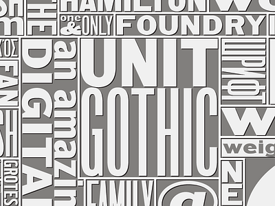 Hwt Unit Gothic Now Available graphic design hwt lettering sans serif type design typography wood type