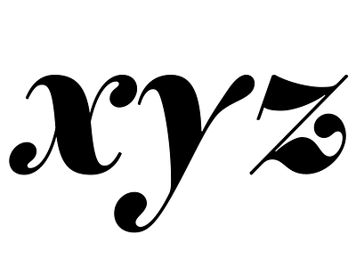 xyz Bold Italic didot font italic lettering serif text type type design typeface