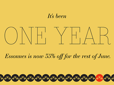 One Year Anniversary Sale! design type type design typography