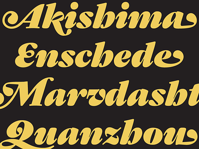 Gastromond font type type design typeface