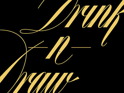 Event Lettering design lettering type