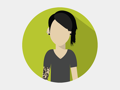 natalie kay - flat illustration avatar flat illustration illustrator vector