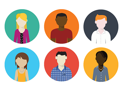 people | flat illustration avatar flat illustration illustrator vector