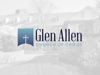Glen Allen Church Logo church cross graphic design illustrator logo logo design