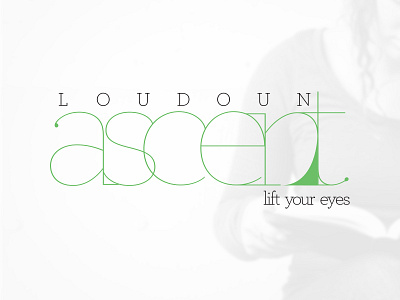 Loudoun Ascent - lift your eyes church cross graphic design illustrator logo logo design