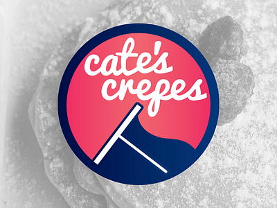 Cates Crepes Logo crepe crepes graphic design illustrator logo logo design