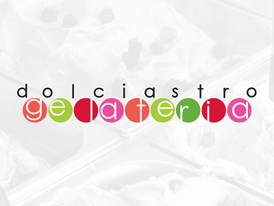 Dolciastro Gelateria gelato graphic design ice cream illustrator logo logo design