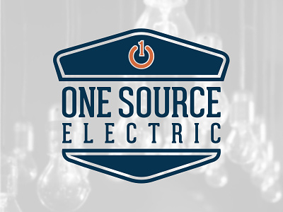 One Source Electric Logo graphic design illustrator logo logo design
