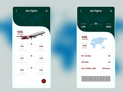 Flight Boarding Pass