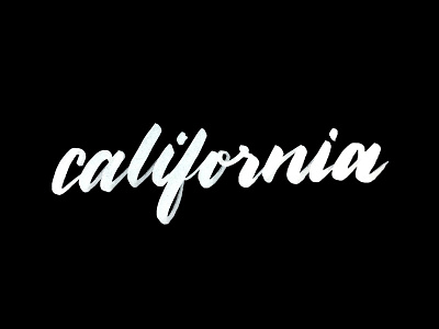 California brush lettering brush pen california calligraphy hand lettering lettering script type typography