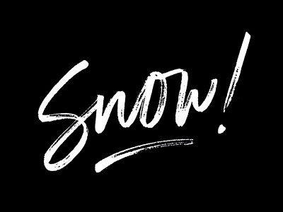 Snow! brush lettering calligraphy hand lettering ink lettering letters script snow type typography