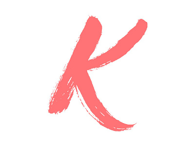 K brush brush lettering calligraphy graphic design hand lettering ink lettering pink typography