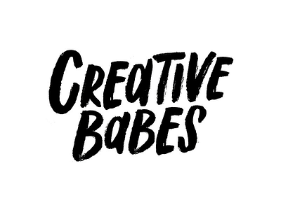 Creative Babes branding hand drawn hand lettering identity lettering logo logo design typography