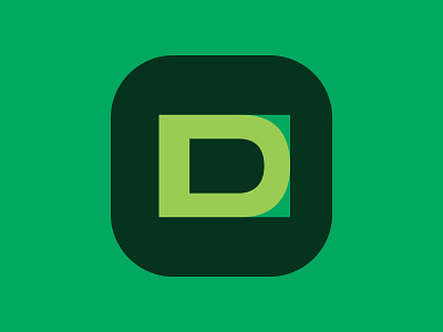 D app design green vector