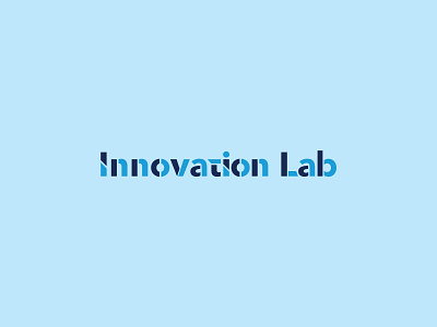 Innovation Lab alphabet blue design innovation lab letters logo logotype typogaphy vector