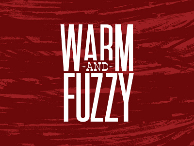 warm and fuzzy brushes christmas condensed font design happy holidays red texture typography