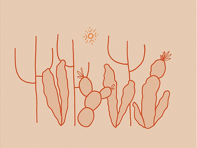 10/100 Days of Illustrations 100 day project cactus illustration custom design daily illustrations illustrations pen drawing