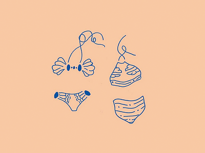 20/100 Days of Illustrations 100 day project beach illustration custom design daily illustrations illustrations pen drawing summer illustration swimsuit illustration