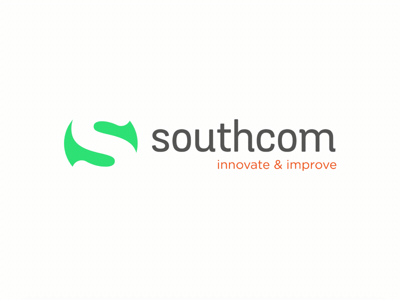 Southcom Logo branding design logo software company vector