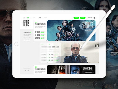 Grog Blog Film Rental UI