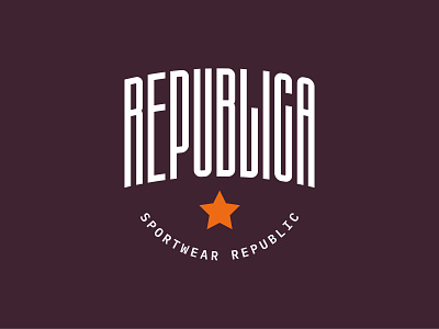 Republica Sportwear brand branding branding design identity identity design logo sport sportwear vector