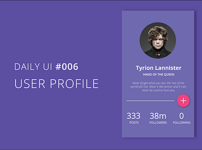 User Profile daily 100 challenge daily ui 006 mobile app mobile ui ui ux