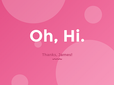 Hi Dribbble!