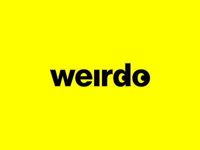 Weirdo brand branding design eyes graphic identity logo typography weird weirdo