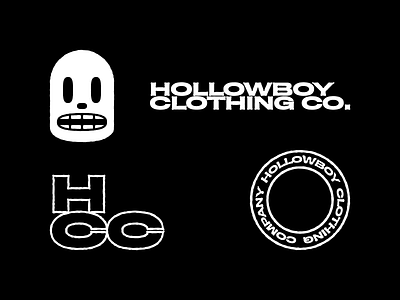 HOLLOWBOY CLOTHING CO. brand branding design graphic identity illustration logo typography wordmark