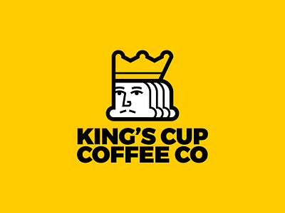 KING'S CUP COFFEE CO brand branding coffee design graphic identity illustration king logo typography wordmark