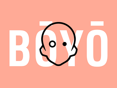 BŌYŌ boy brand branding design graphic identity illustration logo robot typography wordmark