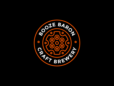 Booze Baron Craft Brewery beer brand branding brewery design graphic identity illustration logo typography