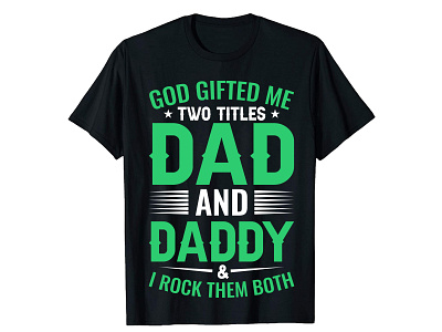 Typography Dad T-shirt design