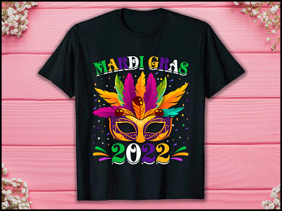 Mardi Gras T-shirt Design, T-shirt design.