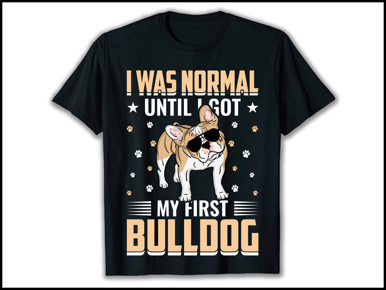 bulldog designs for t shirts