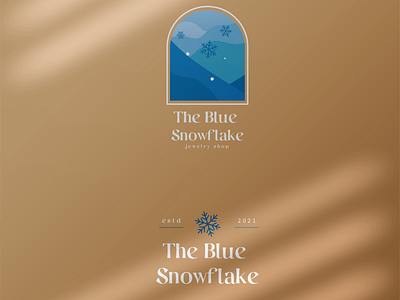 The blue snowflake branding business card design graphic design logo stationary typography