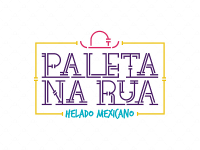 Logo Paleta De Rua branding colors ice cream logo