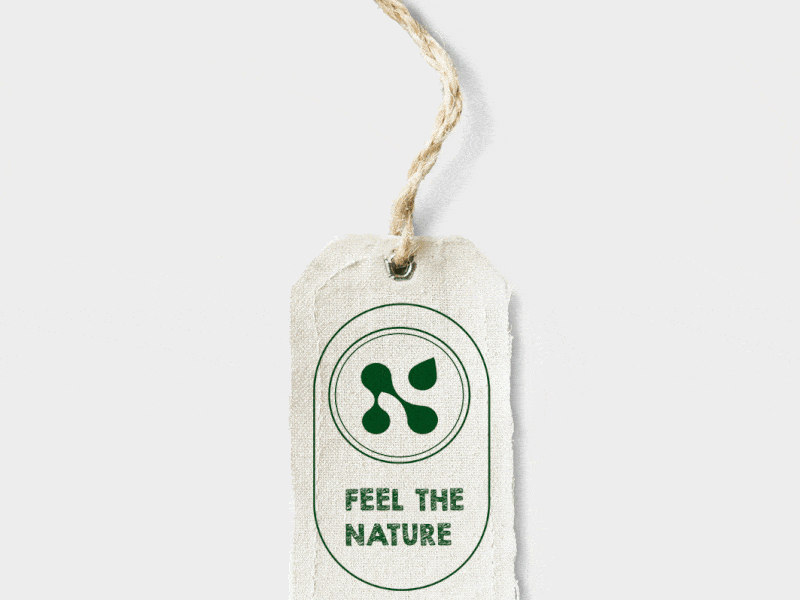 Logo - feel the nature branding design illustration logo typography vector