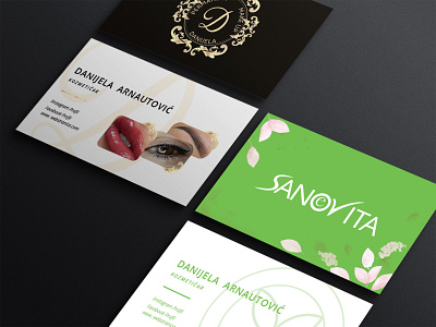Beauty industry - Business cards beauty industry brand asset branding business cards cards cosmetics design graphic design illustration layout logo make up marketing promotion simle design typography vector