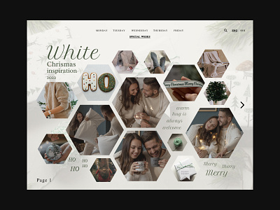 Christmas | White inspiration branding christmas inspiration christmas layout christmas tree colors design fashion furniture geometric design graphic design green layout layout design layout inspiration logo magazine design typography ui white concept white inspiration