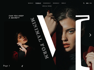 Face | Minimalism black branding design digital design digital inspiration digital layout face feminine graphic design inspiration layout misterious simple layout typography ui ui design uxui web design woman