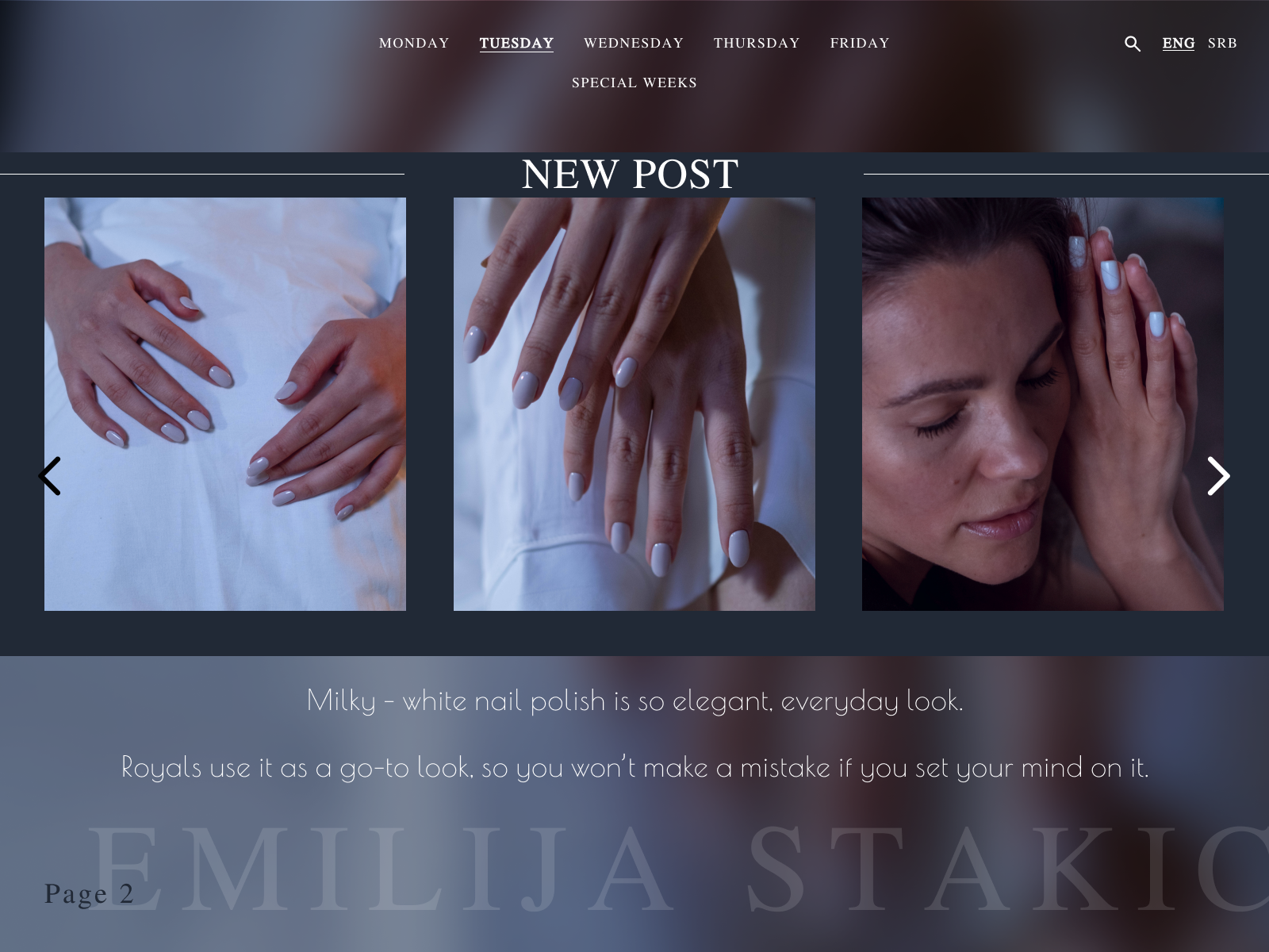 Nails White by Emilija Stakic on Dribbble