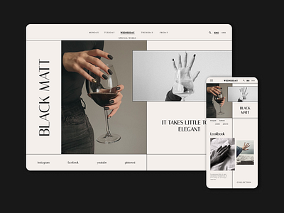 Nails | Black black branding design digital design figma glass graphic design inspiration layout mobile page nails photoshop typography ui ui design web design woman