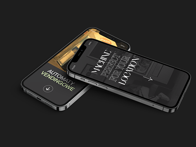 FM Mashines Site - Mobile Mockup 3d amazing app black branding calm design graphic design illustration ui